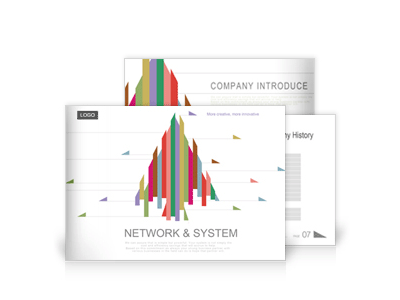 네트워크, 시스템9 파워포인트 디자인(제안서, 회사소개서, 기획서, 브로슈어, 상품소개서 디자인)