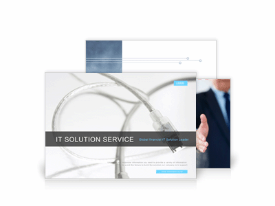 IT, 솔루션, 온라인서비스6 파워포인트 디자인(제안서, 회사소개서, 기획서, 브로슈어, 상품소개서 디자인)