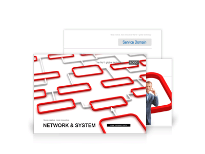 네트워크, 시스템7 파워포인트 디자인(제안서, 회사소개서, 기획서, 브로슈어, 상품소개서 디자인)